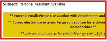 Email Phishing Scam