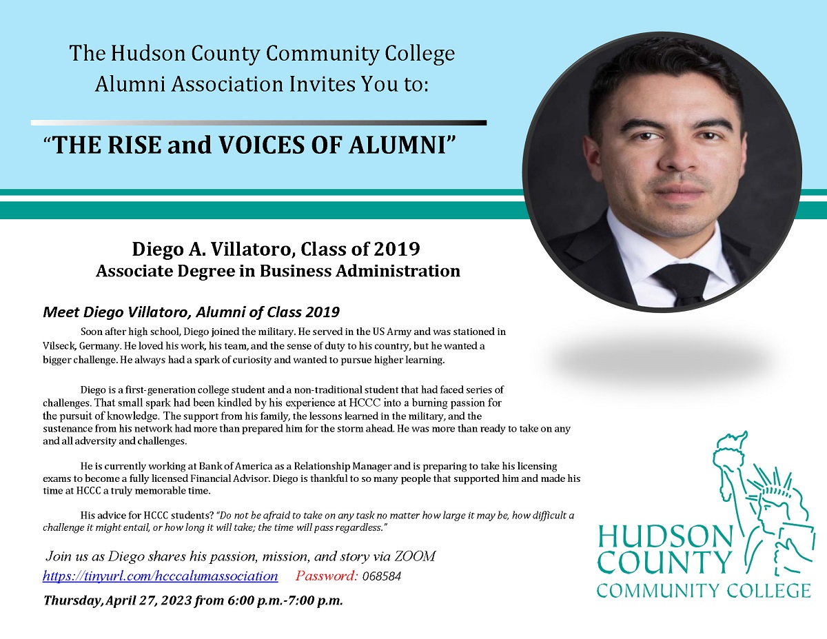 "The Rise and Voices of Alumni" - Diego A. Villatoro
