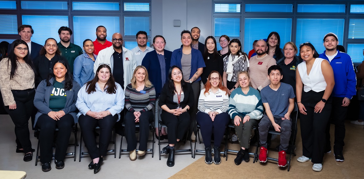 Transfer students group photo.