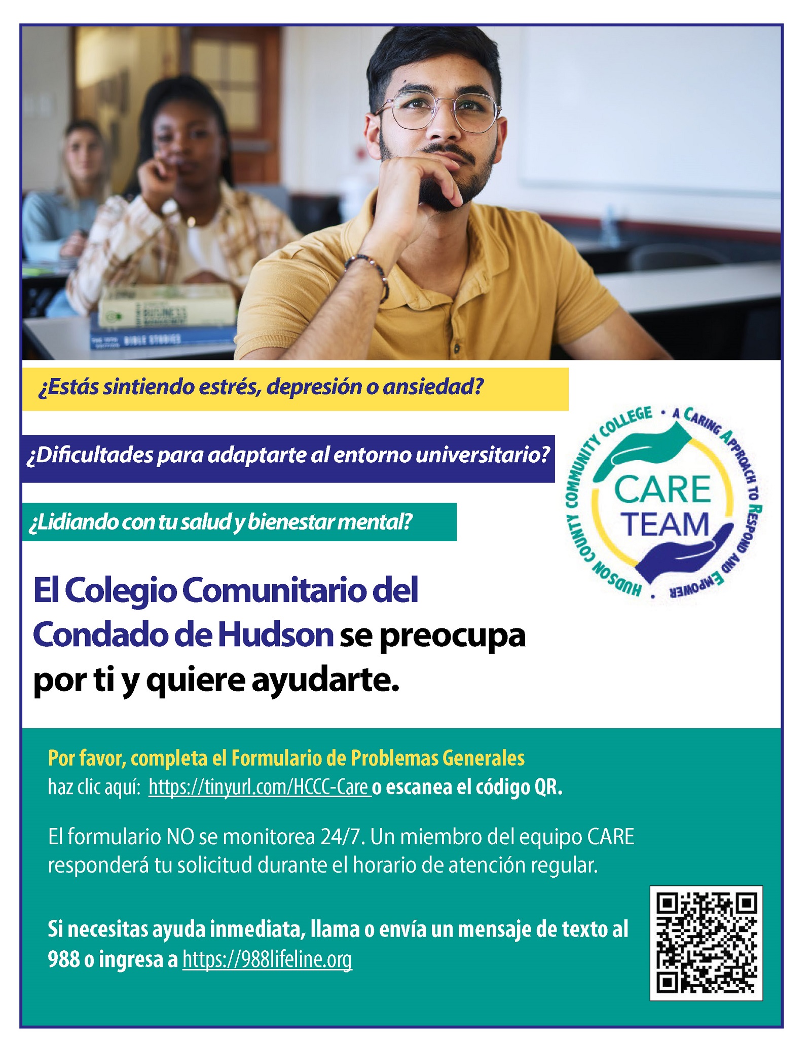 Hudson CARE(S) Flyer - Spanish