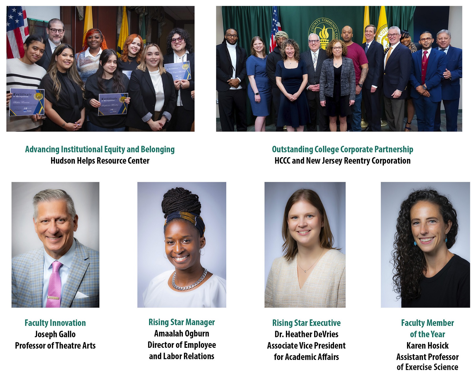 Hudson County Community College (HCCC) has been recognized as a national finalist in six American Association of Community Colleges’ Awards of Excellence categories.