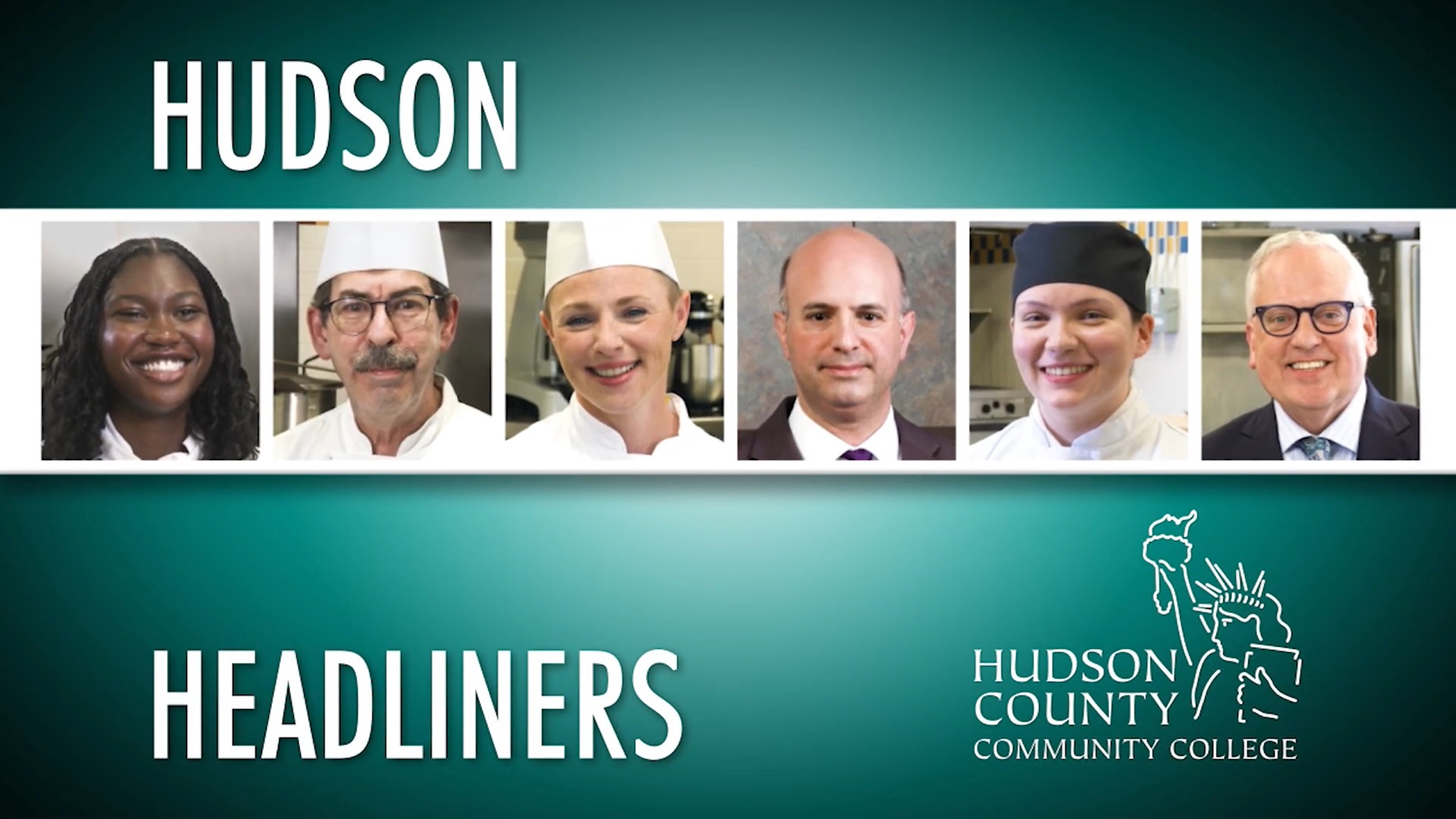 "Video titled 'Culinary Arts and Hospitality Management programs - June 2025', highlighting community support and initiatives at Hudson County Community College.