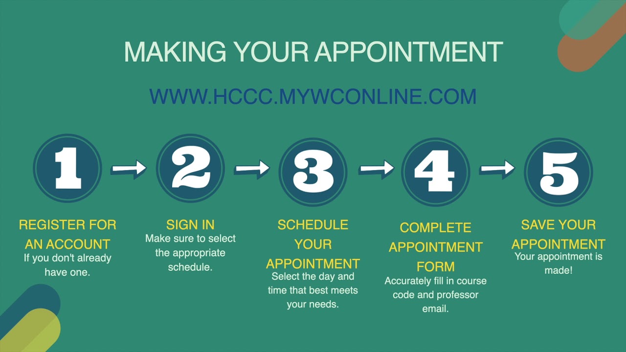 Register; Sign in; Schedule Your Appointment; Complete Appointment Form; Save Your Appointment